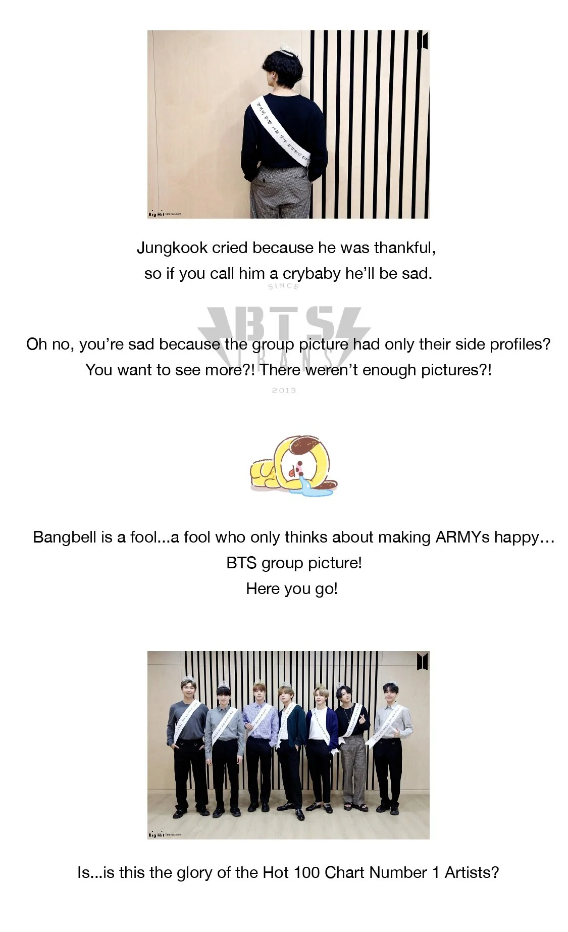200917 What? Do we look like Billboard Number 1 Artists BTS? — BTS